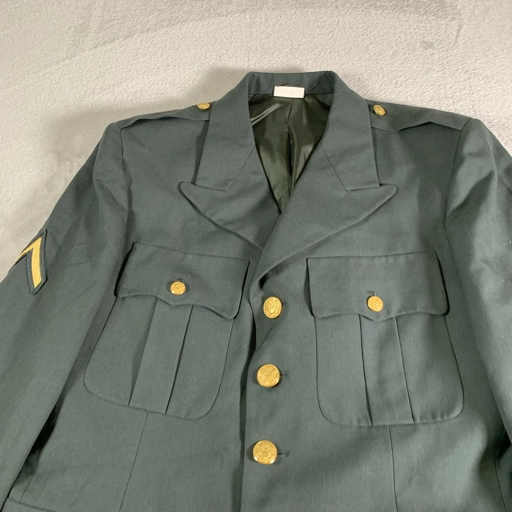 Vintage Maryland Clothing MFG Dress Jacket Mens 40 Regular Green US Army Class A